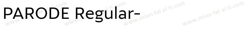 PARODE Regular字体转换